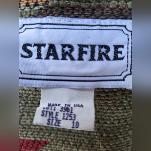 Vintage 80's Starfire Southwestern Crop Blazer Jacket - Picture 8 of 9